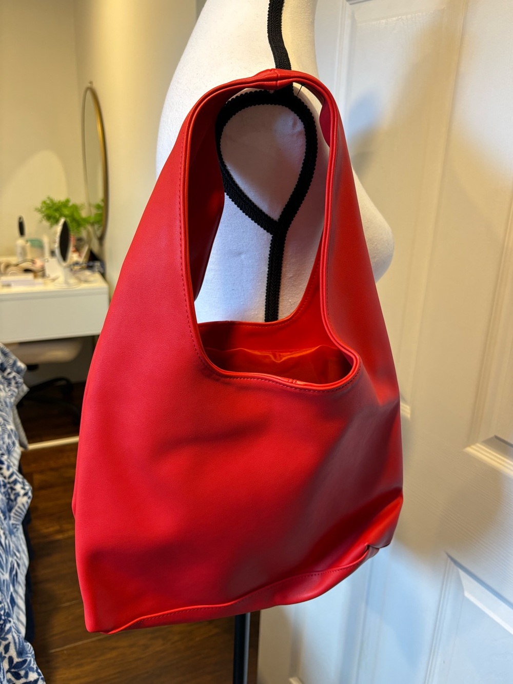 🌷Kylie Jenner Cosmic Red Oversized Shoulder Bag Tote 3/$30